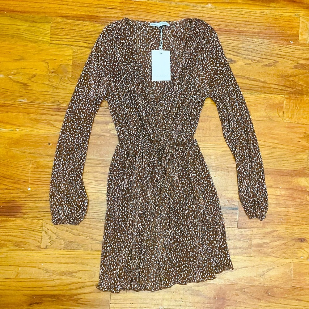 NWT mock wrap floral dress